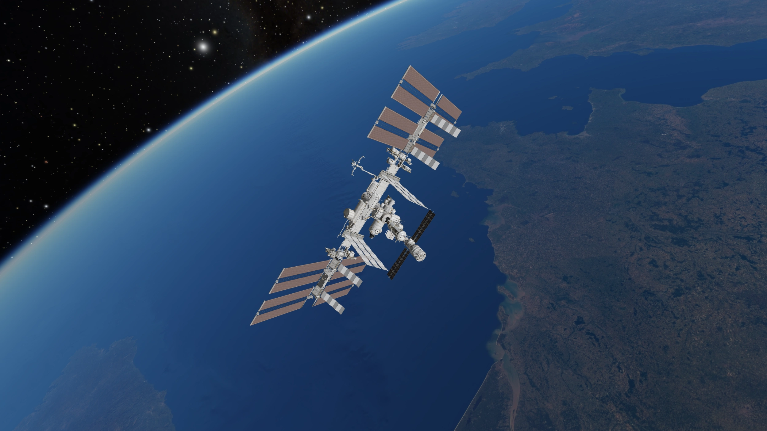 ISS från rymden