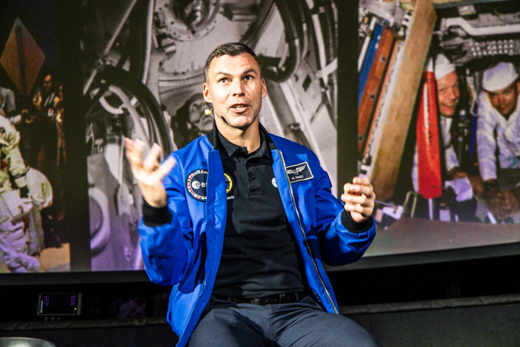 Marcus Wandt under premiären av Once Upon the Moon